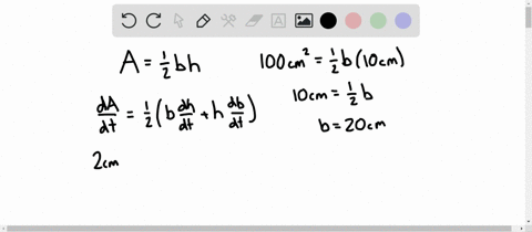the-altitude-of-a-triangle-is-increasing-at-a-rate-of-1-mathrmcm-mathrmmin-while-the-area-of-the-t-3