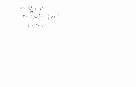 find-the-equation-of-motion-of-a-particle-moving-along-the-x-axis-if-the-potential-energy-is-vfrac-2