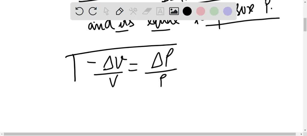 SOLVED:The Bulk Modulus Of An Ideal Gas At Constant Temperature..... (A ...