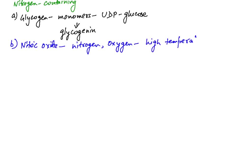 SOLVEDWhich of the following biomolecules contain nitrogen? (a