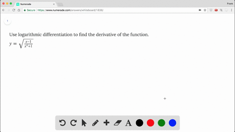 use-logarithmic-differentiation-to-find-the-derivative-of-the-function-y-sqrt-frac-x-1x4-1