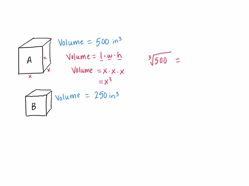 SOLVEDHOW DO YOU SEE IT? Package A is a cube with a volume of 500