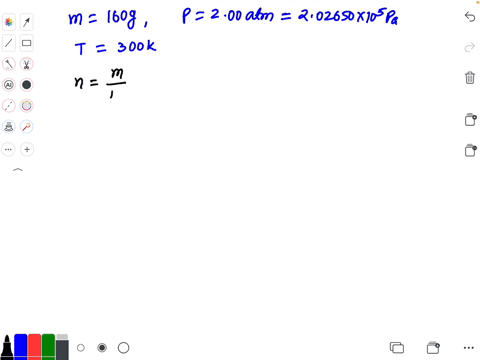 what-volume-is-occupied-by-160-mathrmg-of-oxygen-under-a-pressure-of-200-mathrmatm-and-a-temperature