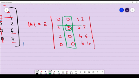 find-the-determinants-of-the-matrices-a-leftbeginarraylllll-0-0-1-0-2-5-4-3-2-1-1-3-5-0-7-2-0-4-0-6-