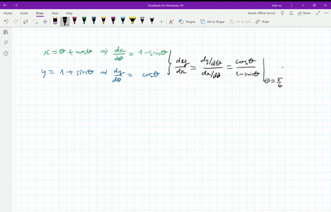 find-d-y-d-x-and-d2-y-d-x2-at-the-given-point-without-eliminating-the-parameter-xthetacos-theta-y1si