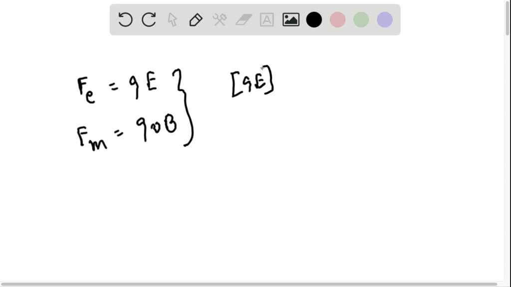 SOLVED:Show that the units of E / B are the same as the units for velocity.