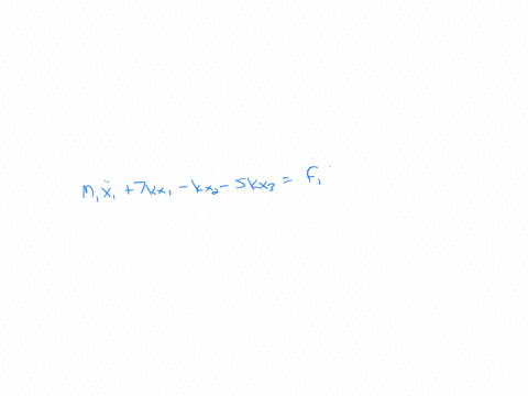 derive-the-equations-of-motion-using-newtons-second-law-of-motion-for-each-of-the-systems-shown-in-2