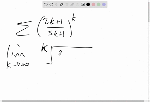 use-the-root-test-to-determine-whether-each-series-converges-or-diverges-sum_k1inftyleftfrac2-k15-k1