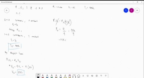 SOLVED: 6.00 liters of a monatomic ideal gas, originally at 400 . K and ...