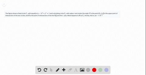 the-figure-shows-a-fixed-circle-c_1-with-equation-x-12y21-and-a-shrinking-circle-c_2-with-radius-r-2