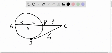 overlinemathrmab-is-a-diameter-of-mathrmo-cd-is-tangent-at-d-c-d6-and-b-c4-find-the-radius-of-the-ci