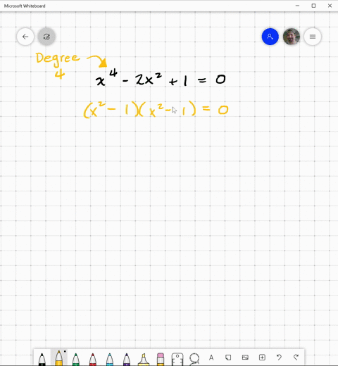 state-the-degree-of-each-polynomial-equation-find-all-of-the-real-and-imaginary-roots-to-each-equa-9