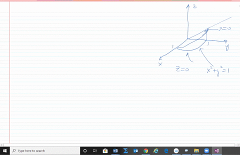21-30-find-the-volume-of-the-given-solid-bounded-by-the-cylinder-x2y21-and-the-planes-yz-x0-z0-in-th