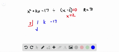 find-values-of-k-so-that-each-remainder-is-3-leftx2k-x-17right-divx-2