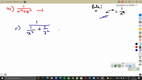 simplify-each-expression-using-only-positive-exponents-in-the-answer-frac1x-2y-2-2
