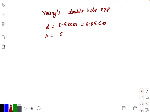 in-the-yoangs-double-bole-experiment-see-fig-146-the-distance-between-the-two-holes-is-05-mathrmmm-l