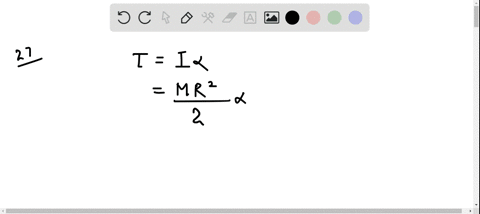 a-300-mathrmkg-uniform-solid-cylinder-has-a-radius-of-0180-mathrmm-if-the-cylinder-accelerates-at-23
