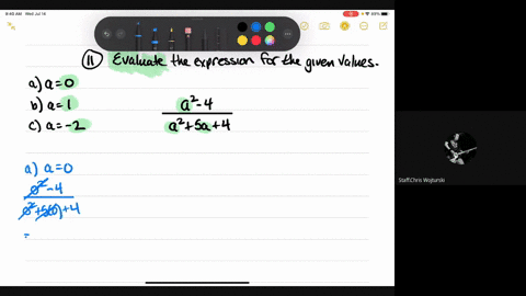 in-the-following-exercises-evaluate-the-rational-expression-for-the-given-values-fraca2-4a25-a4-a-a0