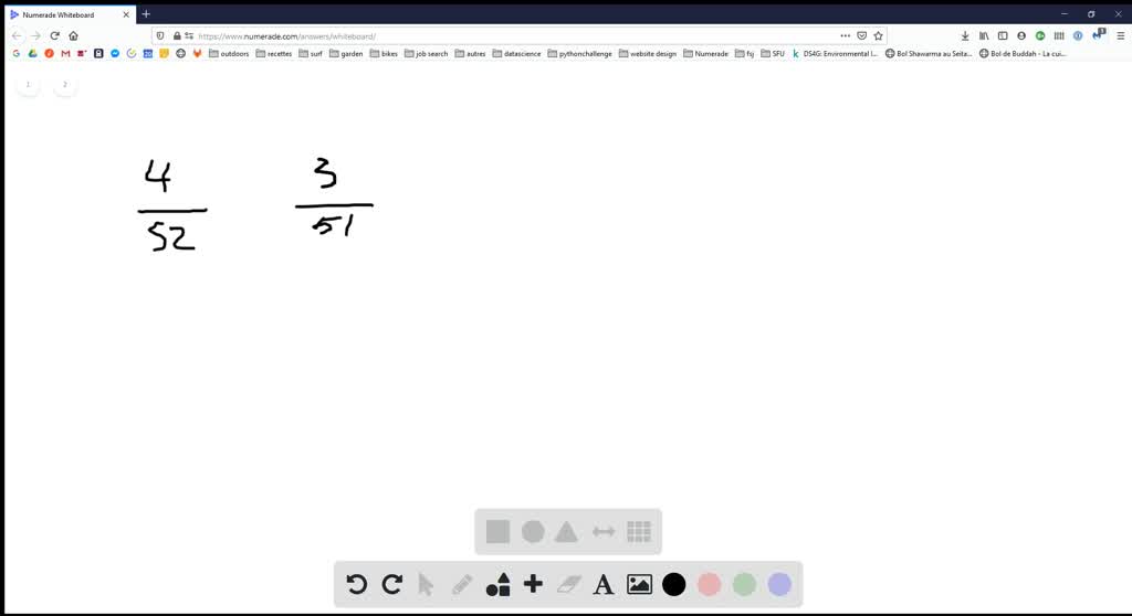 SOLVEDTwo cards are drawn at random from a standard deck of cards