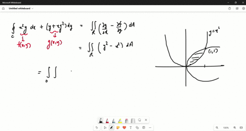 use-greens-theorem-to-evaluate-the-integral-in-each-exercise-assume-that-the-curve-c-is-oriented-55