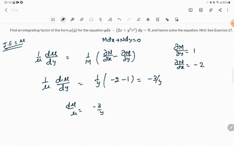 Solved (a) Show that if (N. – My)/(xM – YN) = R, where R