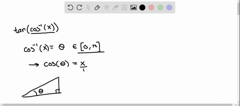 SOLVED:Use a right triangle to simplify the given expressions. Assume x ...