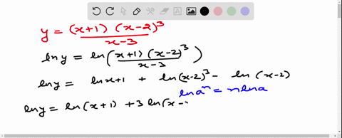 use-logarithmic-differentiation-to-differentiate-yfracx1x-23x-3