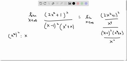 find-the-limit-lim-_x-rightarrow-infty-fracleft2-x21right2x-12leftx2xright