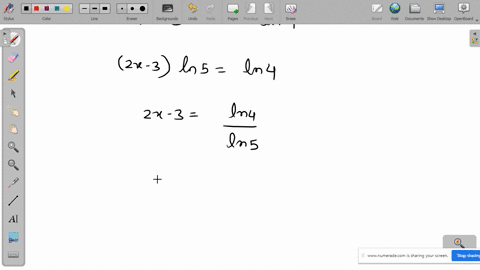 use-natural-logarithms-to-solve-each-of-the-exponential-equations-52-x-34