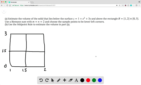 a-estimate-the-volume-of-the-solid-that-lies-below-the-surface-z-1-x2-3y-and-above-the-rectangle-r-1