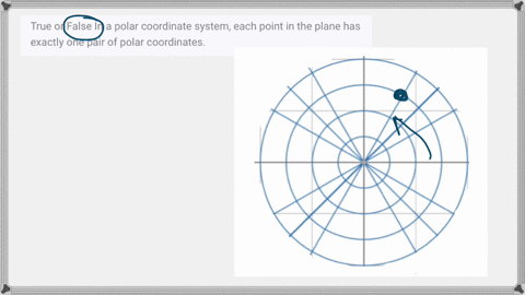 true-or-false-in-a-polar-coordinate-system-each-point-in-the-plane-has-exactly-one-pair-of-polar-coo