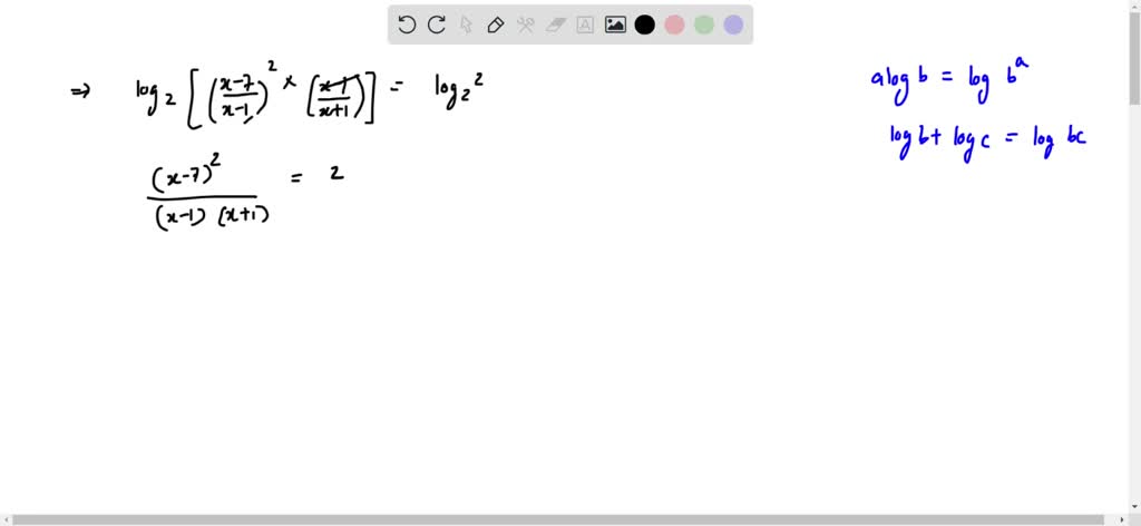 SOLVED:2 log13(x+2)=log13(4 x+7)