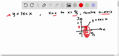 solve-the-given-problems-by-integration-find-the-volume-generated-by-revolving-the-region-bounded--5