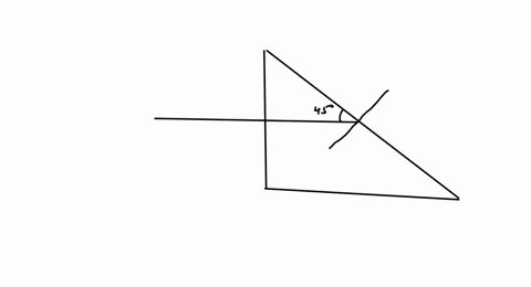 a-45circ-prism-has-an-index-of-refraction-of-16-light-is-normally-incident-on-the-left-side-of-the-2