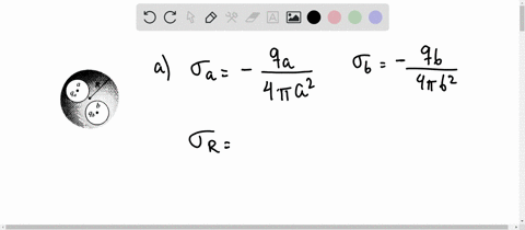 two-spherical-cavities-of-radii-a-and-b-are-hollowed-out-from-the-interior-of-a-neutral-conducting-s