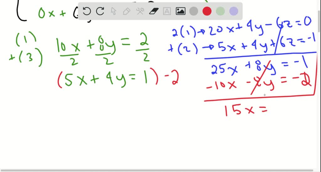 SOLVED:Solve each system analytically. If the equations are dependent ...