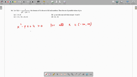 let-fxfrac1sqrtx2-p-x4-the-domain-of-f-is-the-set-of-all-real-numbers-then-the-set-of-possible-value