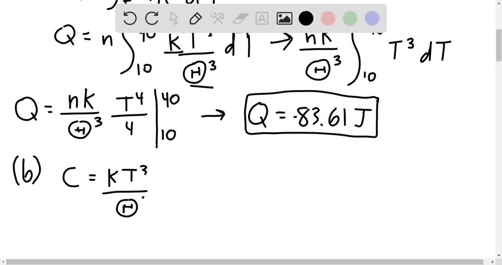 At very low temperatures, the specific heat of rock salt varies with temperature according to