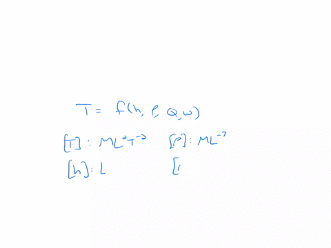 the-torque-t-developed-by-a-turbine-depends-upon-the-depth-h-of-water-at-the-entrance-the-density-of