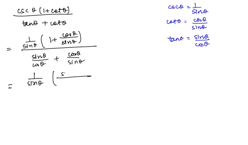 Write each of the following in terms of sin \thet…