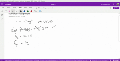 find-the-equation-of-the-plane-tangent-to-the-surface-zx2y3-at-3110