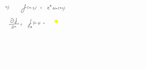 find-the-first-order-partial-derivatives-for-the-functions-fx-yex-sin-x-y