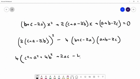 roots-of-the-equation-mathrmbmathrmc-2-mathrma-mathrmx22mathrmcmathrma-2-mathrmb-mathrmxmathrmamathr