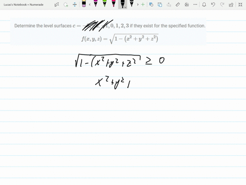 determine-the-level-surfaces-c-3-2-10123-if-they-exist-for-the-specified-function-fx-y-zsqrt1-left-2
