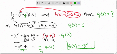 if-hxf-gx-and-fx5-x2-determine-gx-a-hx-x25-x3-b-hxsqrtx-45-x2-c-hx-3-x11-d-hx-2-x216-x8