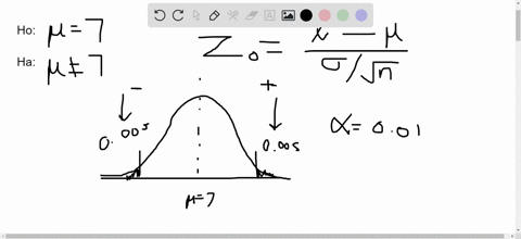 a-hypothesis-will-be-used-to-test-that-a-population-mean-equals-7-against-the-alternative-that-the-p