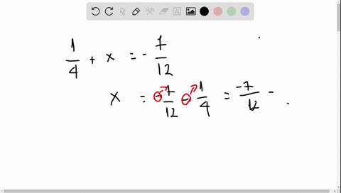is-frac56-a-solution-of-the-equation-frac14x-frac712