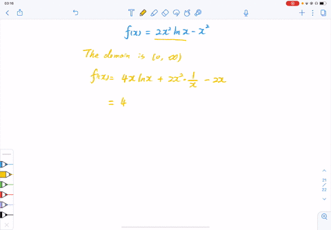 find-all-local-extreme-values-of-fx2-x2-ln-x-x2-on-its-domain