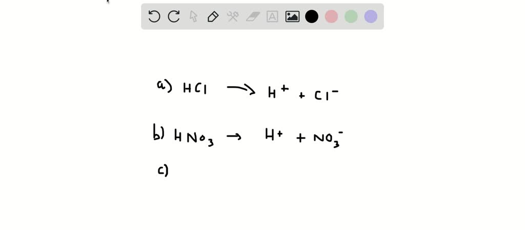 SOLVED:Write equations for the ionization of the following acids: (a ...