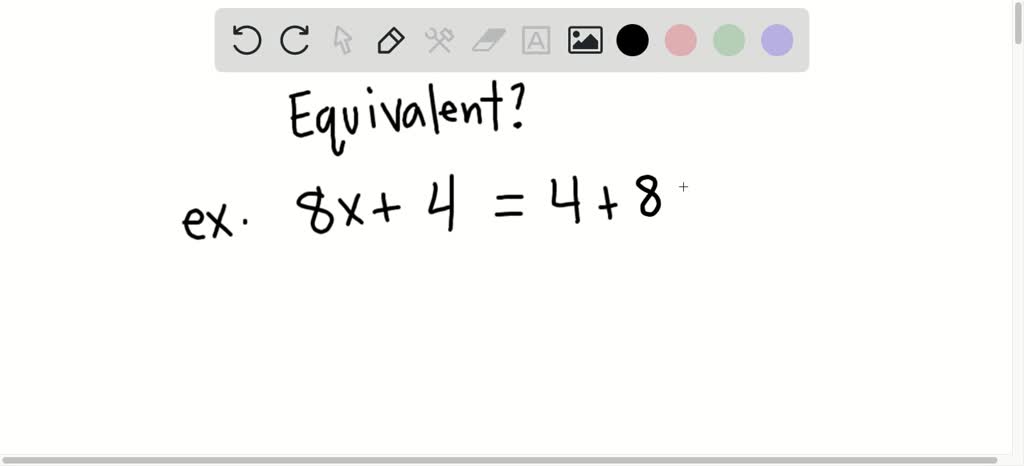 what does equivalent expressions mean in math